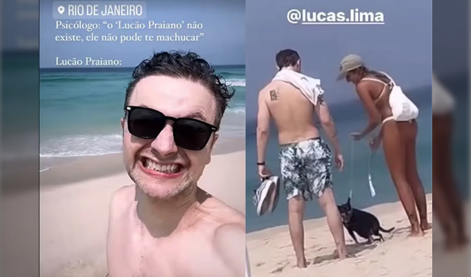 Lucas Lima se pronuncia após ser flagrado com loira misteriosa no Rio